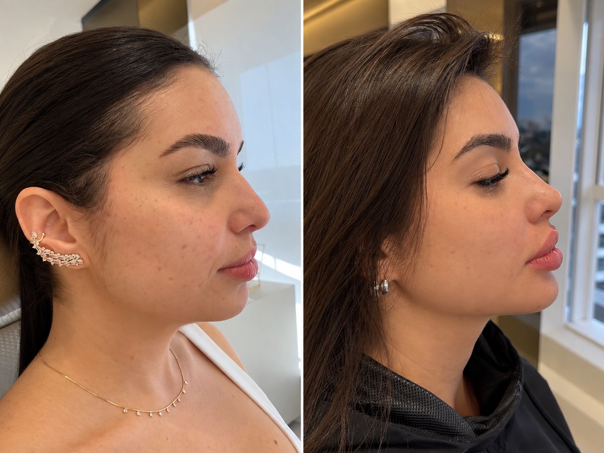 Antes e depois — paciente 01
