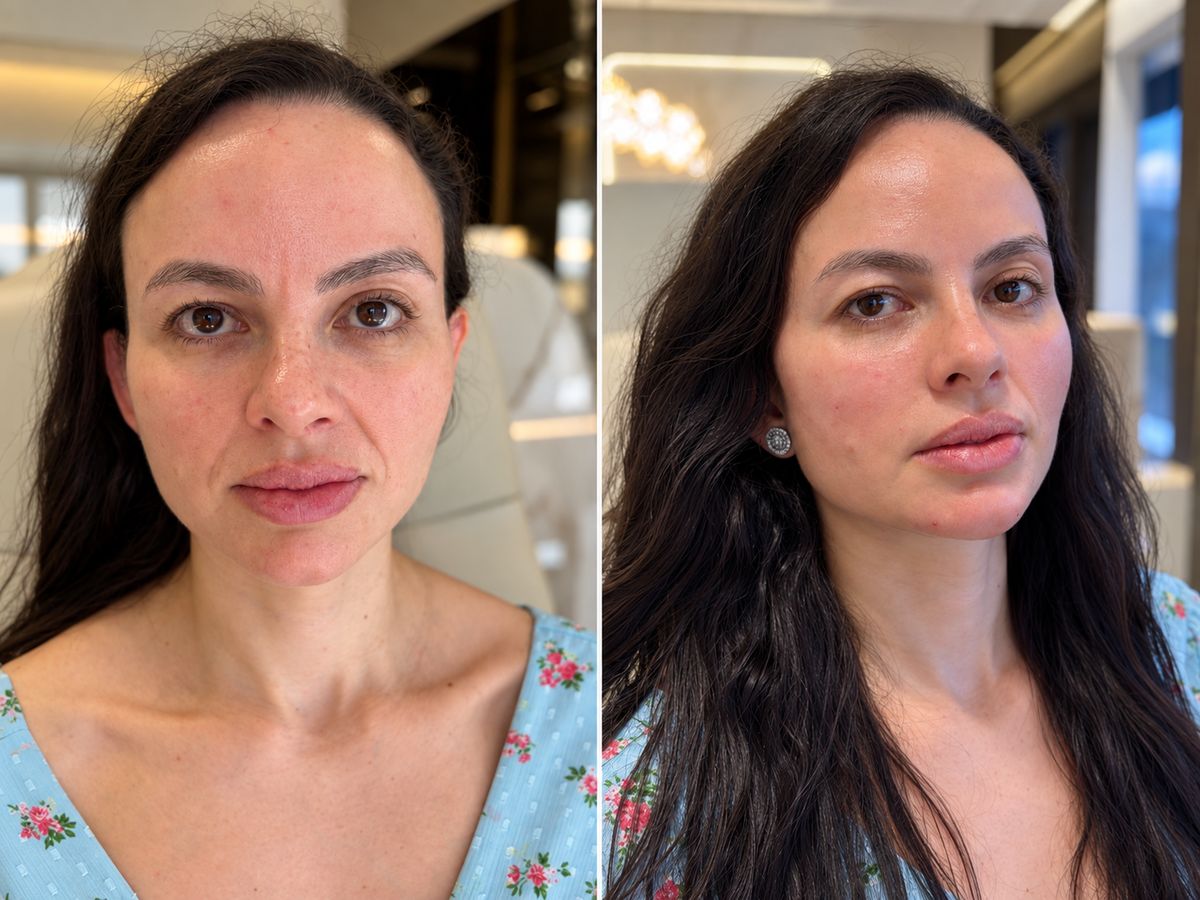 Antes e depois — paciente 03